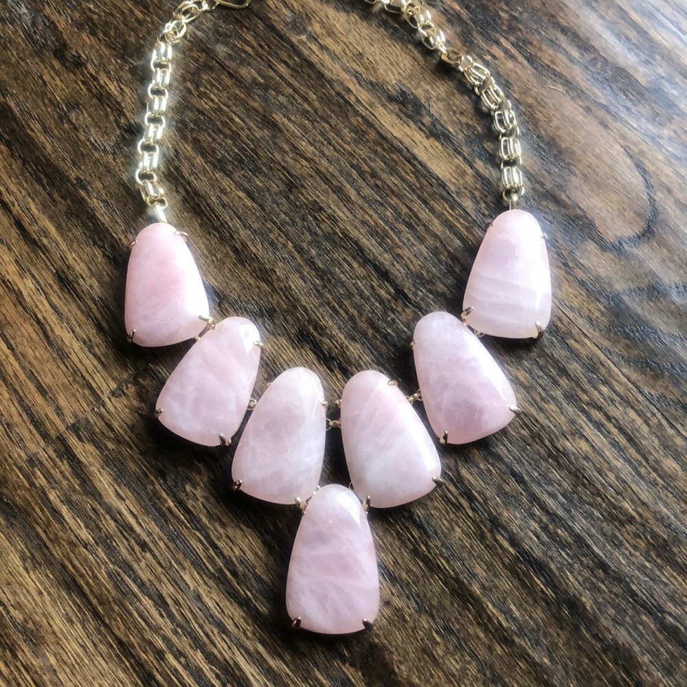 Kendra Scott Rose Quartz Harlow Necklace